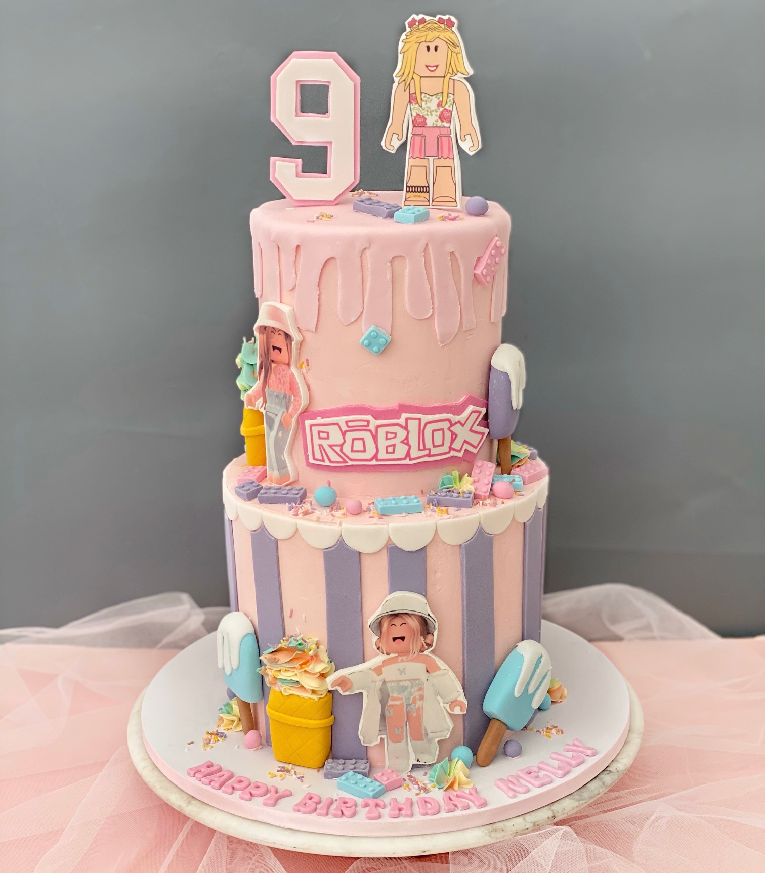 Roblox Cake Topper/ Roblox Girl Party Roblox Girl Cake, 43% OFF