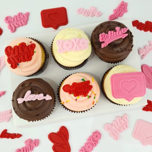 Box of 6 cupcakes for Valentine in UAE