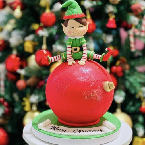 Christmas Bauble Elf Cake in UAE