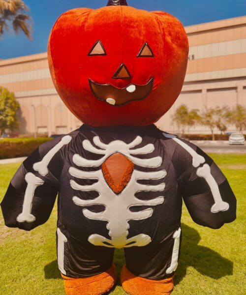 Skeleton Pump Mascot