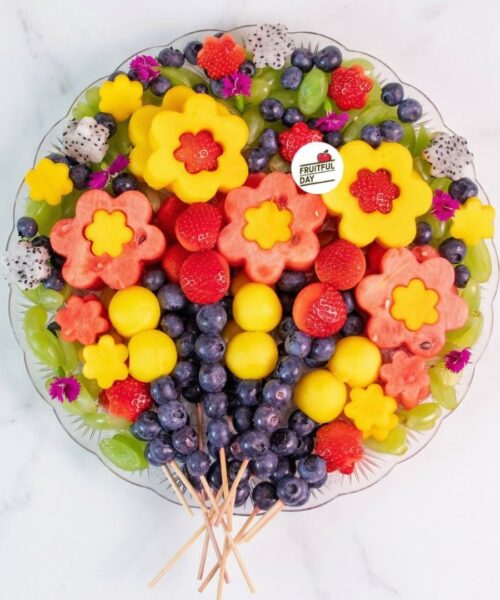 Flower Field Skewer Platter