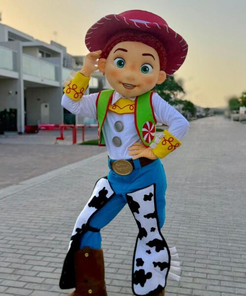 Alternative view of Cowboy & Cowgirl Giant Mascot